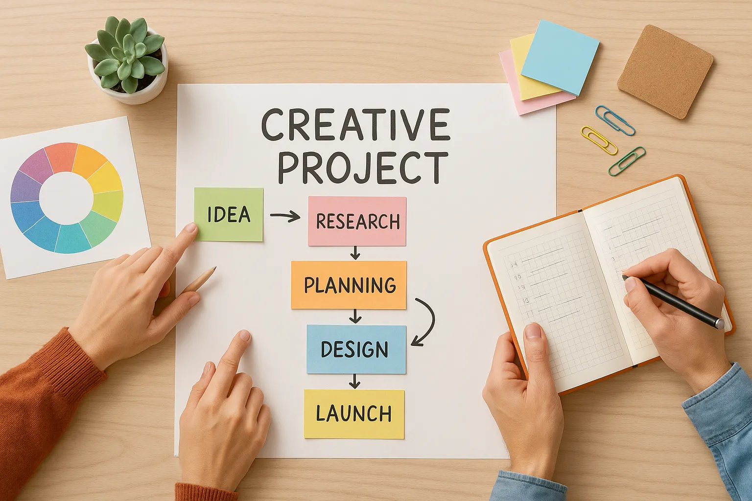5 простых шагов к организации креативных проектов