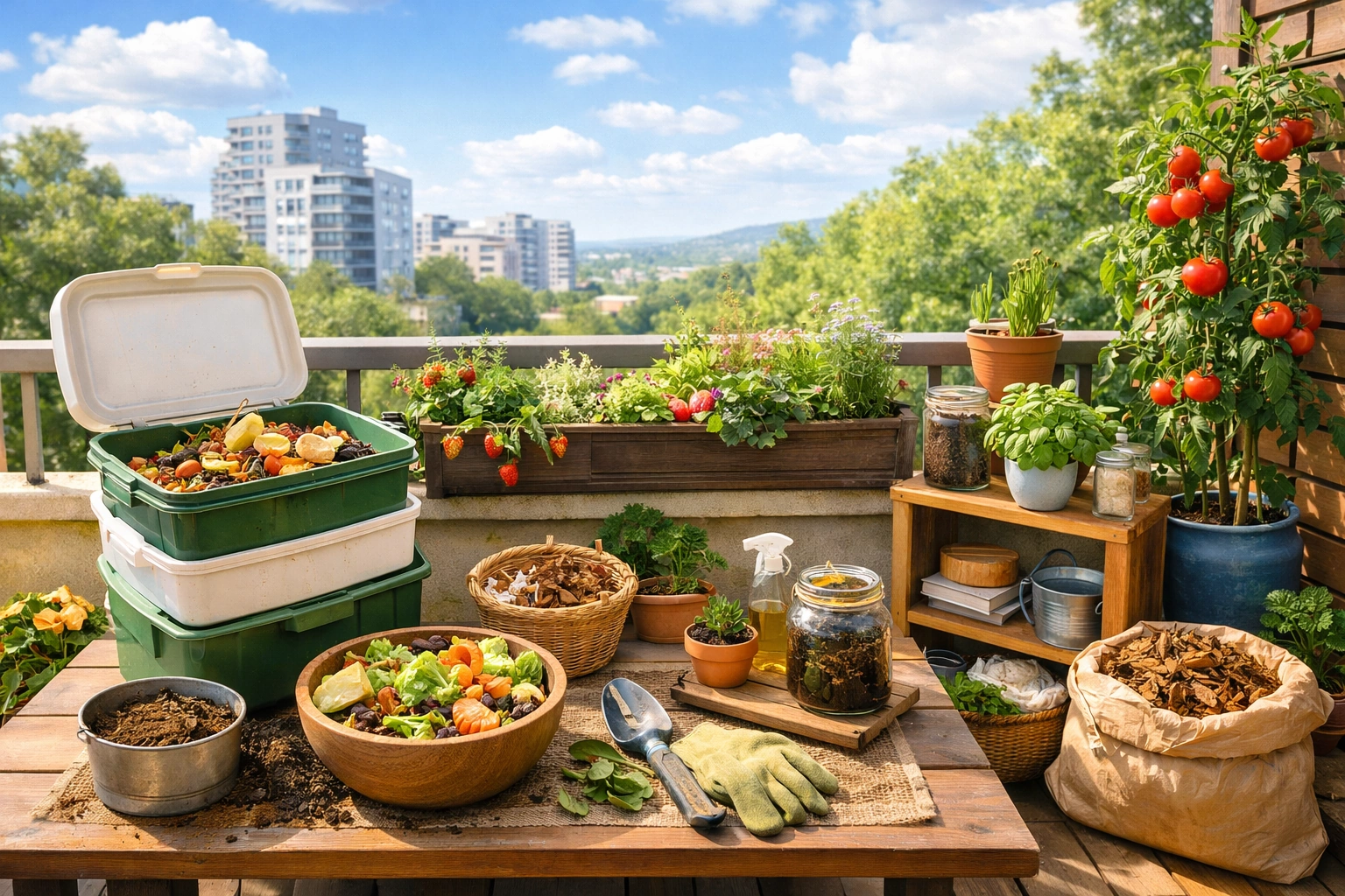 5 простих кроків до компоста на балконі