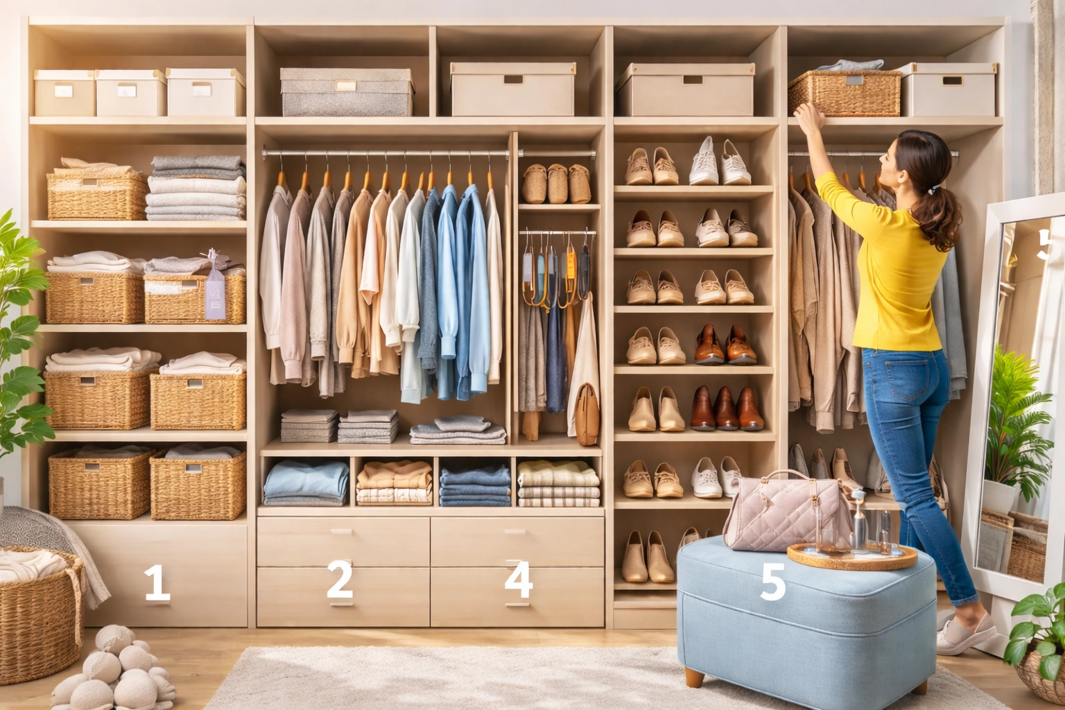 5 простих кроків до організованої гардеробної