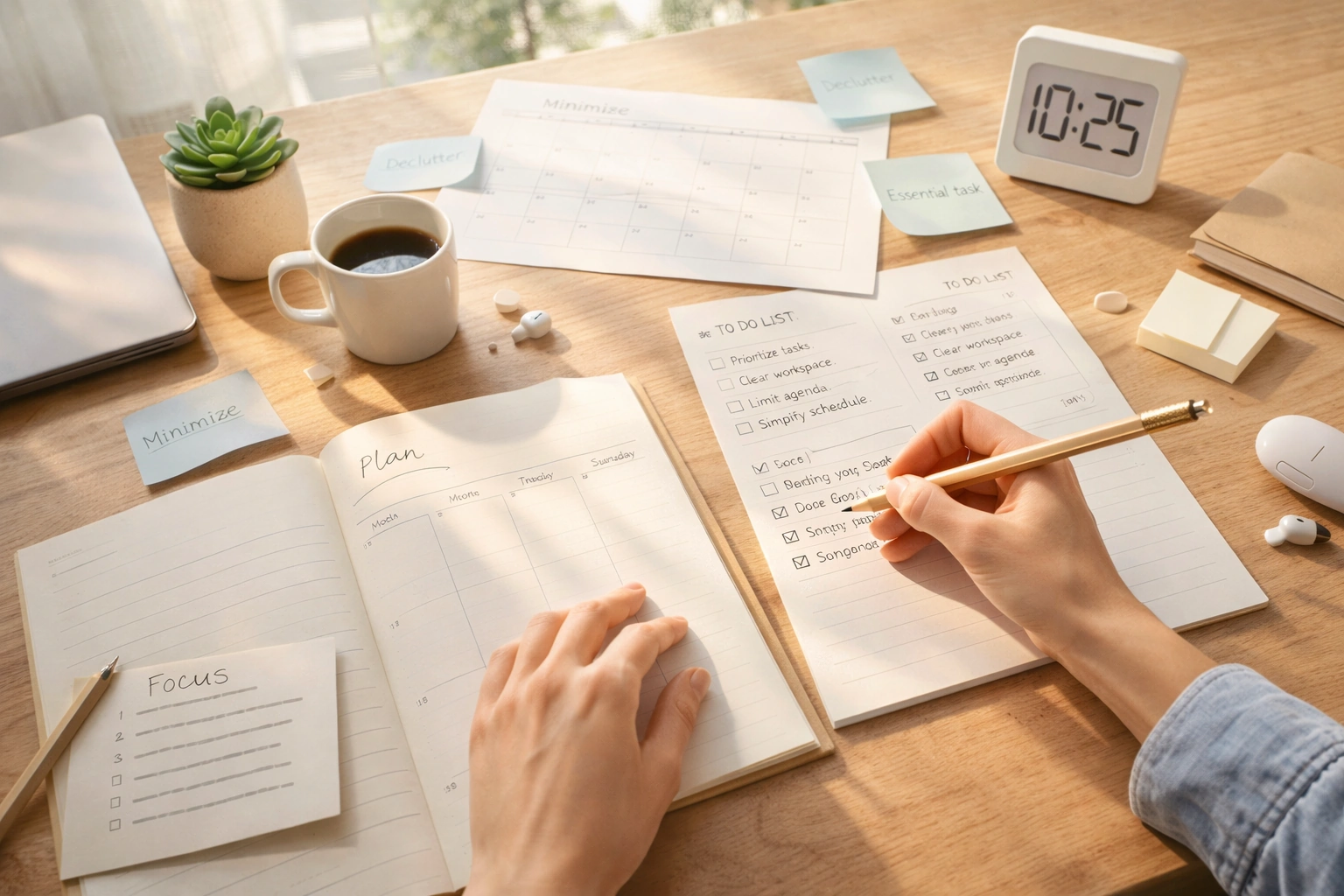 5 простих кроків до мінімалізму у плануванні