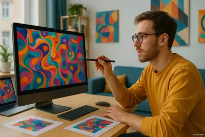 В XX веке художник освободил живопись от изображения предметов