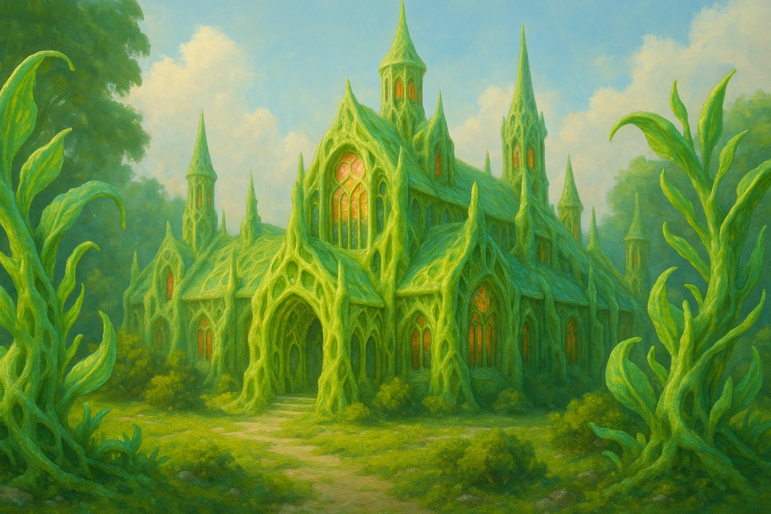 Монастыри, вырастающие из биосинтетической материи