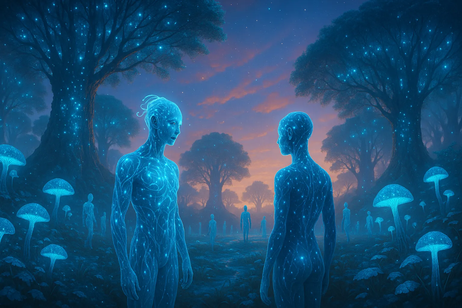 Цивилизации, созданные светящимися организмами