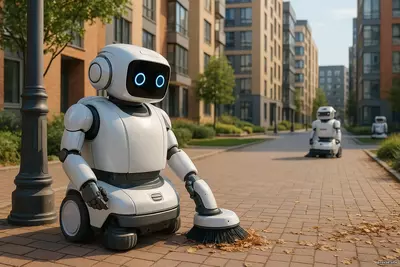 Роботы-дворники и автоматизированное ЖКХ город, где порядок приходит по расписанию