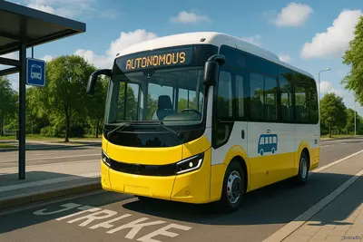 дорога без водителя, но с человеком в центре