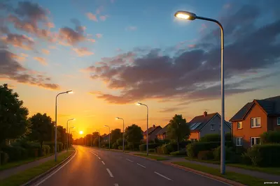 свет, который становится частью города