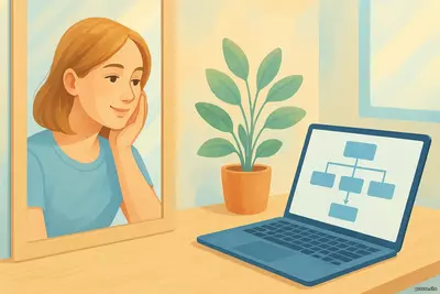 цифровое зеркало и настоящий образ