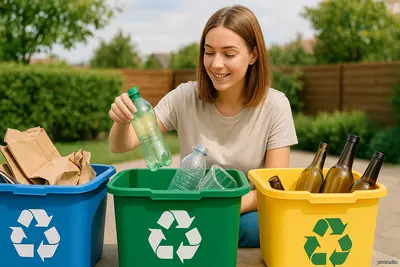 выбор у мусорного бака