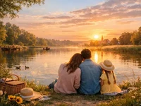 Прогулянки вихідного дня - Мить, що лишилась Мить, що лишилась — теплий сімейний вечір біля озера