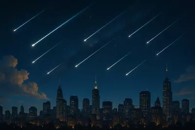 прекрасное проявление взаимодействия Земли и космоса