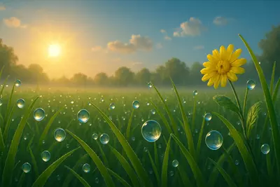 Роса — это утреннее чудо, которое можно не только увидеть