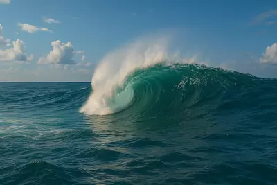 Волны — это постоянное движение, рождаемое взаимодействием ветра