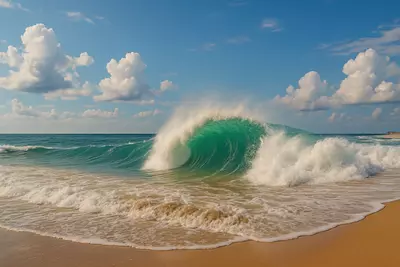 Волны — это постоянное движение, рождаемое взаимодействием ветра