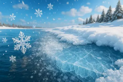 Замерзание воды — это одно из самых красивых проявлений физики