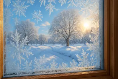 Почему зимой на окнах узоры? Они рождаются из пара и холода, управляются законами кристаллографии