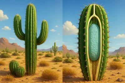Кактусы обходятся без воды не потому, что она им не нужна