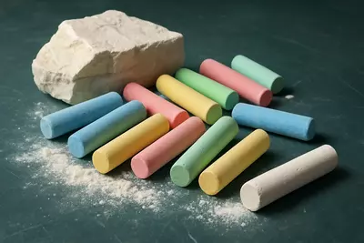 Мел — это не просто белое вещество, оставляющее след на чёрной доске