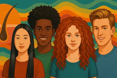 Разнообразие человеческих волос — это результат сложного взаимодействи