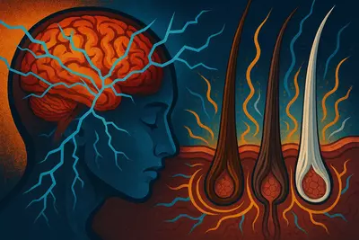 Иллюзия внезапной седины — это результат выпадения окрашенных волос