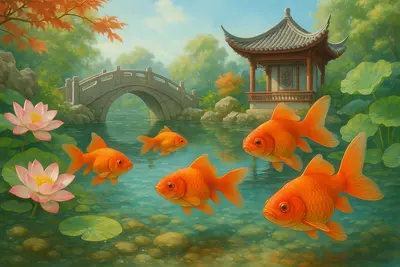 Из рисового пруда золотая рыбка перебралась в императорские дворцы