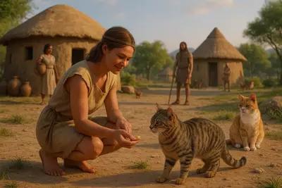 Примерно 9 000 лет назад, когда человек осел, построил дома