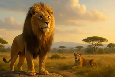 он сочетает в себе величественный облик, силу, уверенность