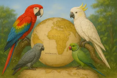 Откуда появились попугаи? Это наследие миллионов лет эволюции, отголосок древних лесов