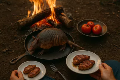 Он носит на себе доспехи, роет норы, живёт скромно и тихо