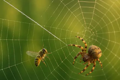 Из чего сделана паутина? Из белка, из движения, из архитектурного гения природы