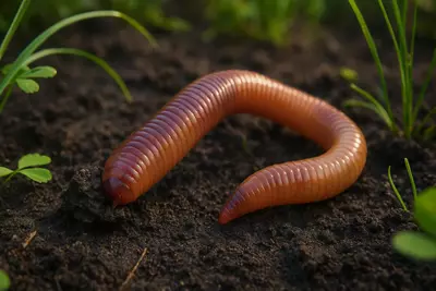 Как ест земляной червяк? Медленно, беззвучно, в темноте — но с поразительной эффективностью