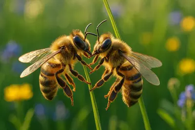 Как общаются пчелы? Сложно, тонко, глубоко. Через танец и аромат, прикосновения и вибрации