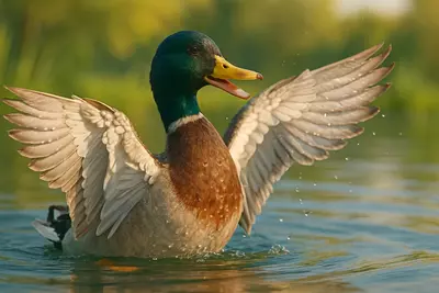 водоотталкивающие перья, жировая прослойка, воздушные камеры под пухом